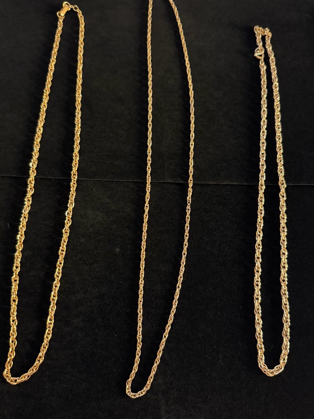 Elegant Gold Rope Chains Necklace - Men or Women Jewelry